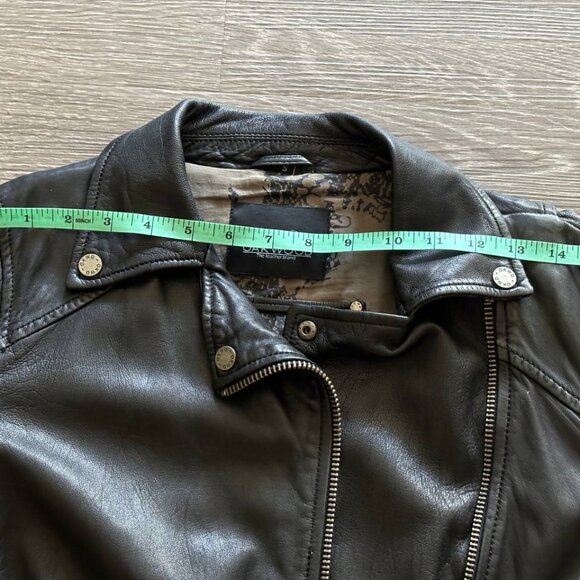 Used Oakwood Leather Jacket Woman Size S - Picture 6 of 8
